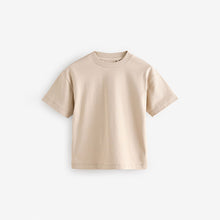 Load image into Gallery viewer, Neutral Short Sleeve Plain T-Shirt (3mths-6yrs)

