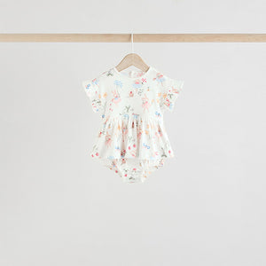 Pink Fairy Mouse 3 Pack Skirted Baby Rompers