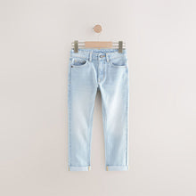 Load image into Gallery viewer, Bleach Wash Regular Fit Stretch Jeans
