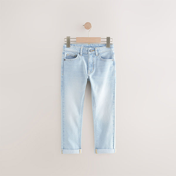 Bleach Wash Regular Fit Stretch Jeans