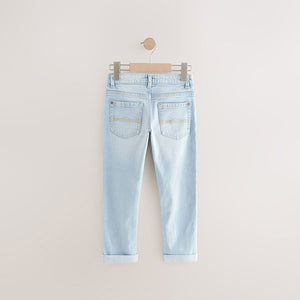 Bleach Wash Regular Fit Stretch Jeans