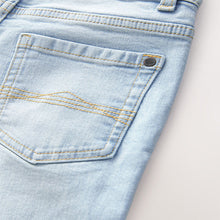 Load image into Gallery viewer, Bleach Wash Regular Fit Stretch Jeans
