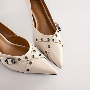 Bone Standard Fit Forever Comfort® Point Toe Eyelet Buckle Low Courts