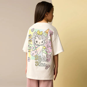 White Hello Kitty Oversized T-Shirt (3-12yrs)