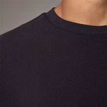 Load image into Gallery viewer, Black Textured Relaxed Heavyweight 100% Cotton T-Shirt
