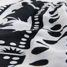 Load image into Gallery viewer, Monochrome Puff Sleeve Off Shoulder Midi Dress
