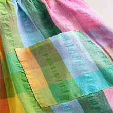 Load image into Gallery viewer, Rainbow Check Sleeveless Pocket Summer Dress (3mths-6yrs)
