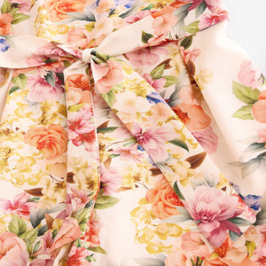Cream Floral Printed Jumpsuit (3-12yrs)