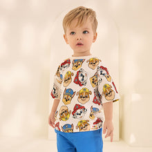 Load image into Gallery viewer, Ecru Paw Patrol Short Sleeve T-Shirt (3mths-5yrs)
