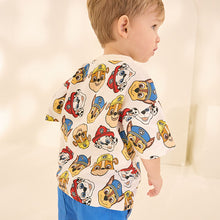 Load image into Gallery viewer, Ecru Paw Patrol Short Sleeve T-Shirt (3mths-5yrs)
