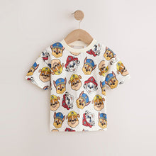 Load image into Gallery viewer, Ecru Paw Patrol Short Sleeve T-Shirt (3mths-5yrs)
