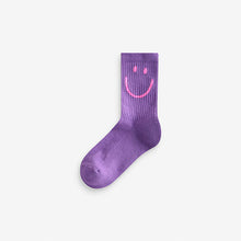 Load image into Gallery viewer, Pink, Purple and Teal Blue Character Cotton Rich Cushioned Sole Ankle Socks 3 Pack
