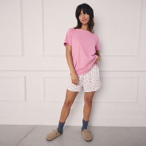 Pink Heart Short Set Pyjamas