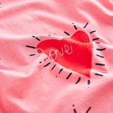 Load image into Gallery viewer, Pink Heart 100% Cotton Long Sleeve Pyjamas
