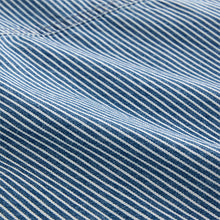 Load image into Gallery viewer, Blue Ticking Stripe 100% Cotton Shirt And Trousers Set (3mths-6yrs)
