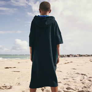 Dark Navy Poncho Towel