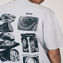 Load image into Gallery viewer, Light Grey Relaxed Fit Graphic Print T-Shirt
