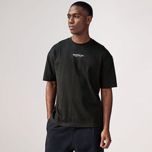 Load image into Gallery viewer, Purple/Blue/Black Relaxed Fit Graphic Print Heavyweight T-Shirt
