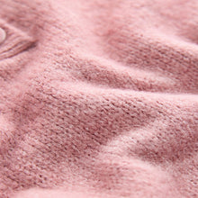 Load image into Gallery viewer, Pink Blush Soft Touch Short Sleeve Knitted Polo Jumper with Wool

