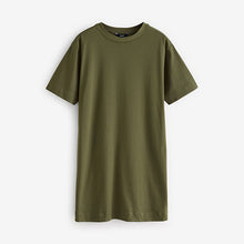 Load image into Gallery viewer, Green 100% Cotton T-Shirt Dress
