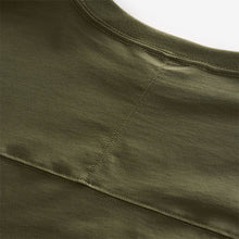 Load image into Gallery viewer, Green 100% Cotton T-Shirt Dress
