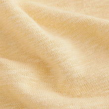 Load image into Gallery viewer, Buttermilk/Yellow Oversized V-Neck Short Sleeve T-Shirt
