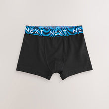 Load image into Gallery viewer, Black With Bright Waistband Trunks 7 Pack (3-12yrs)
