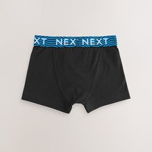 Load image into Gallery viewer, Black With Bright Waistband Trunks 7 Pack (3-12yrs)
