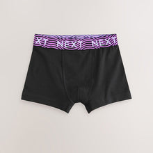 Load image into Gallery viewer, Black With Bright Waistband Trunks 7 Pack (3-12yrs)
