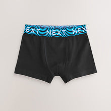 Load image into Gallery viewer, Black With Bright Waistband Trunks 7 Pack (3-12yrs)
