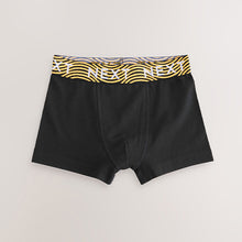 Load image into Gallery viewer, Black With Bright Waistband Trunks 7 Pack (3-12yrs)
