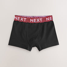 Load image into Gallery viewer, Black With Bright Waistband Trunks 7 Pack (3-12yrs)
