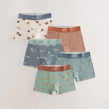 Load image into Gallery viewer, Mini Safari Print Junior Character Trunks 5 Pack (2-10yrs)

