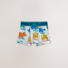 Load image into Gallery viewer, Primary Animals Boxers Trunks 5 Pack (1.5-8yrs)
