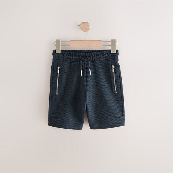 SMART TEXT ZIP NAVY