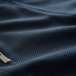 SMART TEXT ZIP NAVY