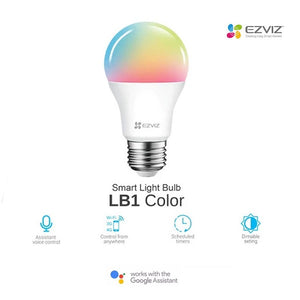 EZVIZ CS-HAL-LB1-LCAW: Dimmable COLOR Wi-Fi LED Bulb