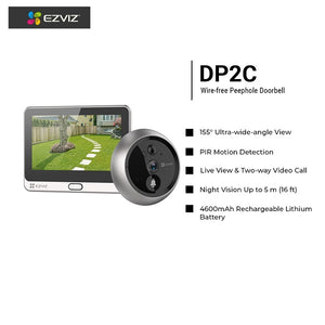 EZVIZ DP2C: Wire-free Peephole Doorbell