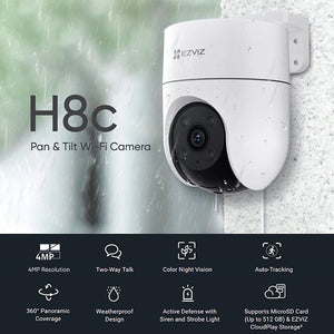 EZVIZ H8C: Pan & Tilt Wi-Fi Camera 2K