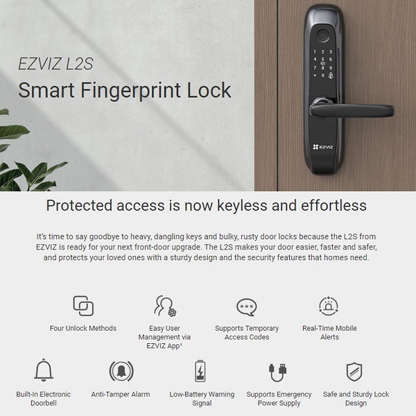 EZVIZ L2S: Smart Fingerprint Lock