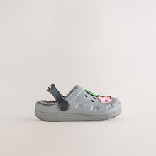 Load image into Gallery viewer, Grey Minecraft Warm Lined Slipper Clogs
