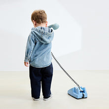 Load image into Gallery viewer, Mid Blue Denim Hooded Overshirt (6mths-6yrs)
