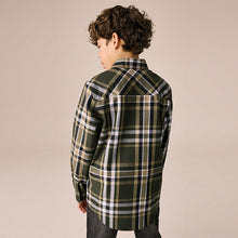 Load image into Gallery viewer, Green Long Sleeve Cotton Check Shirt (3-12yrs)
