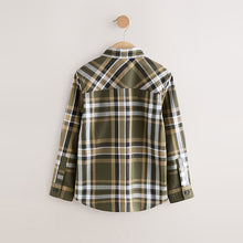 Load image into Gallery viewer, Green Long Sleeve Cotton Check Shirt (3-12yrs)
