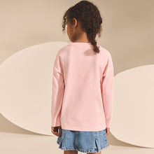 Load image into Gallery viewer, Pink Heart Long Sleeve Sequin Top (3-12yrs)
