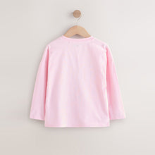 Load image into Gallery viewer, Pink Heart Long Sleeve Sequin Top (3-12yrs)
