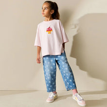 Load image into Gallery viewer, Pink Jelly Beaded T-Shirt (3-12yrs)
