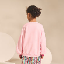 Load image into Gallery viewer, Pink Sequin Heart Sweatshirt (3-12yrs)
