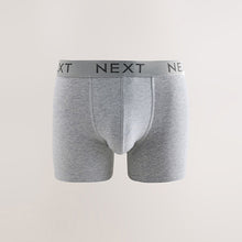 Load image into Gallery viewer, Blue/Grey/Black 5 Pack Cotton Rich Trunk Boxers
