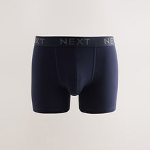 Load image into Gallery viewer, Blue/Grey/Black 5 Pack Cotton Rich Trunk Boxers
